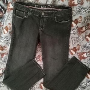 Womens Dark Gray Rue 21 Jeans - Sz 9-10.